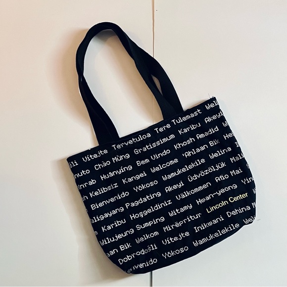 Lincoln Center WELCOME Tote Bag - black white + yellow - John Cage, NYC Souvenir - Picture 7 of 7